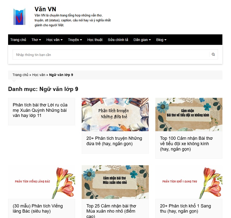 Vanvn chuẩn hóa tài liệu cho học sinh – giáo viên